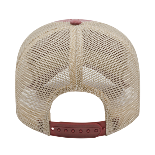 Vintage Washed Pigment-Dyed Cap with Mesh Back